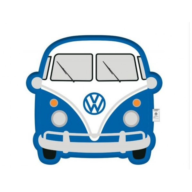 VW Retro Cushion (blue volkswagen)