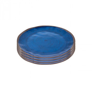 Bo Camp Halo Dinner Plate 4Pcs in Blue