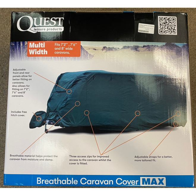 Quest Breathable Caravan Cover 14 – 17 ft