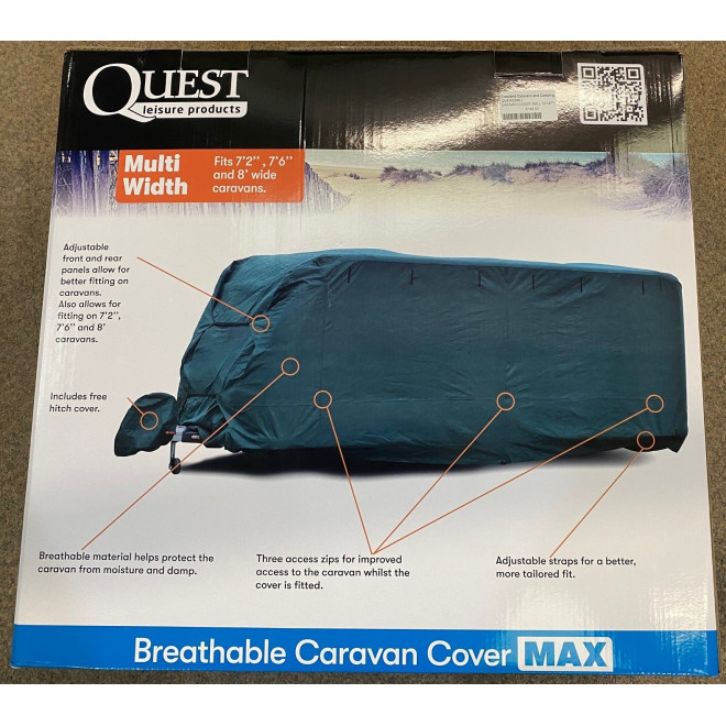 Quest Breathable Caravan Cover 12 – 14 ft
