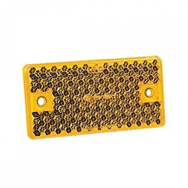 R115 Rectangle Reflector Amber