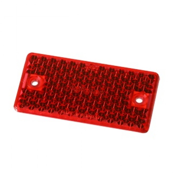 R115 Rectangle Reflector Red