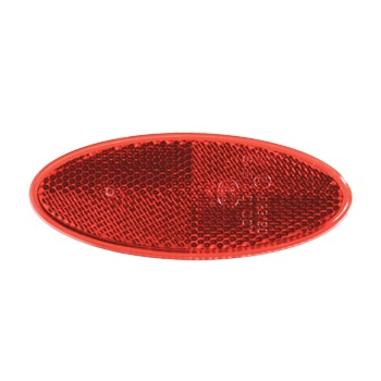 Oval Reflector Red Hella