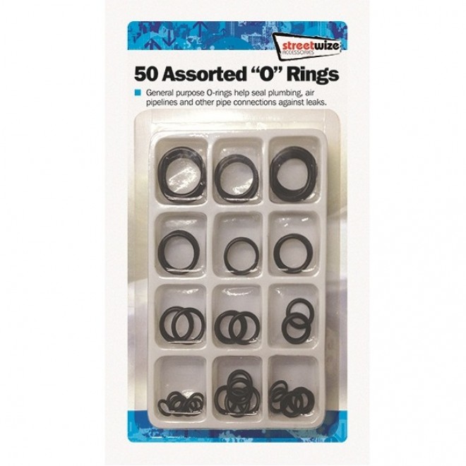 Streetwize 50 Assorted O-Rings